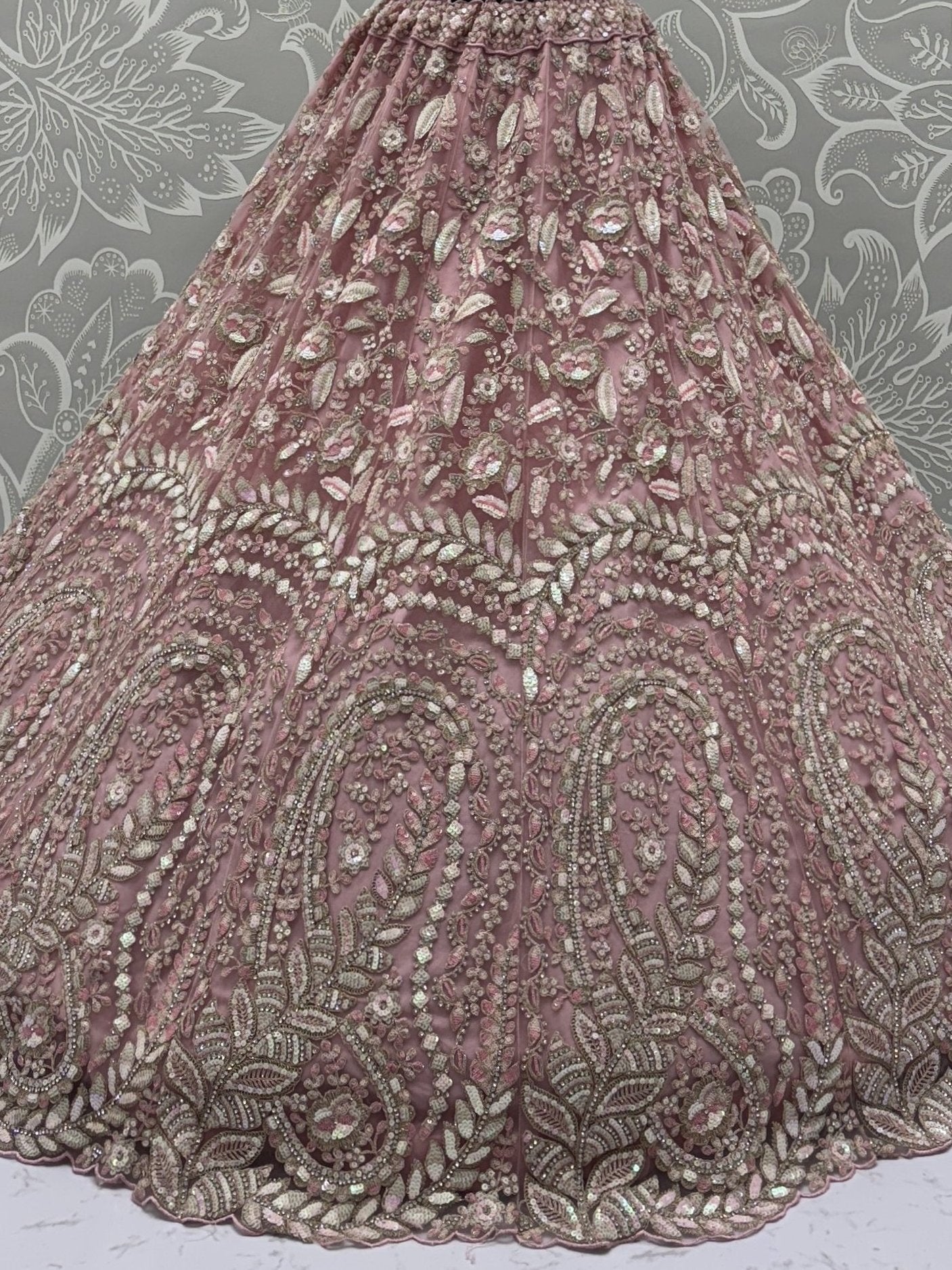 Bewitching Pink Dori Work Net Engagement Wear Lehenga Choli With Dupatta