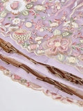 Exclusive Lavender Thread Embroidery Net Reception Wear Lehenga Choli