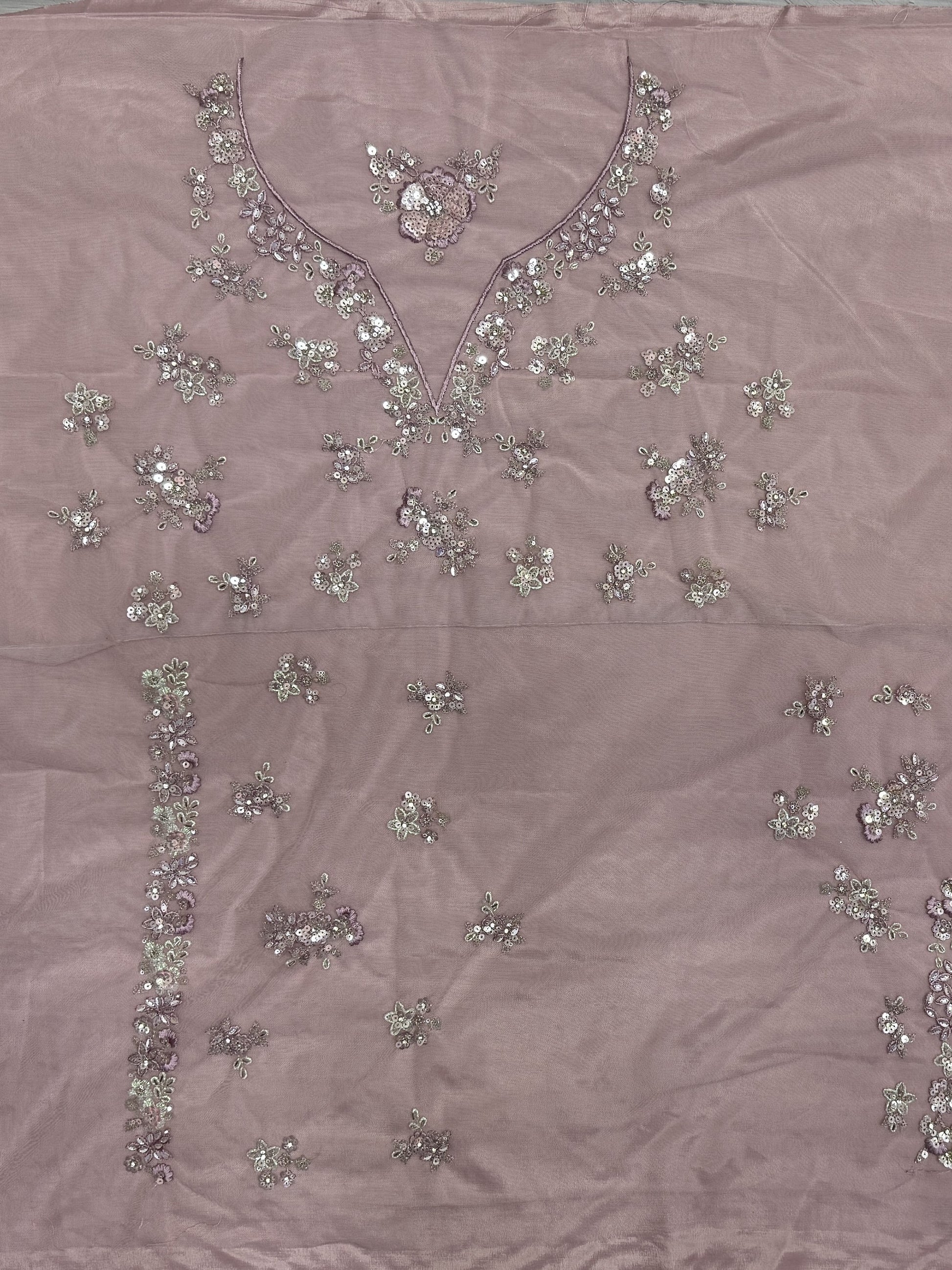 Captivating Rose Pink Bead Work Net Wedding Wear Lehenga Choli With Dupatta