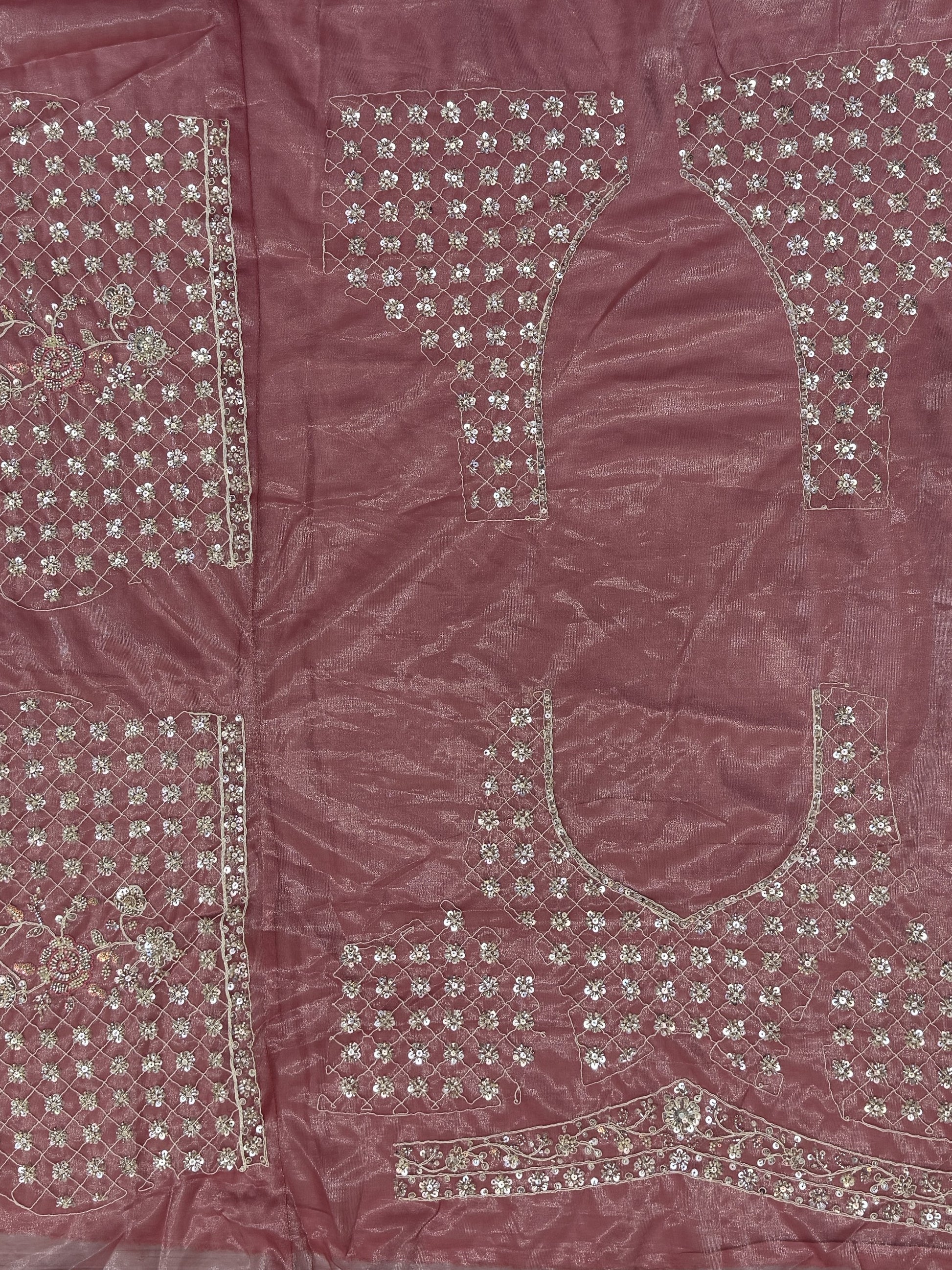 Adorable Pink Hand Work Net Bridal Wear Lehenga Choli With Dupatta