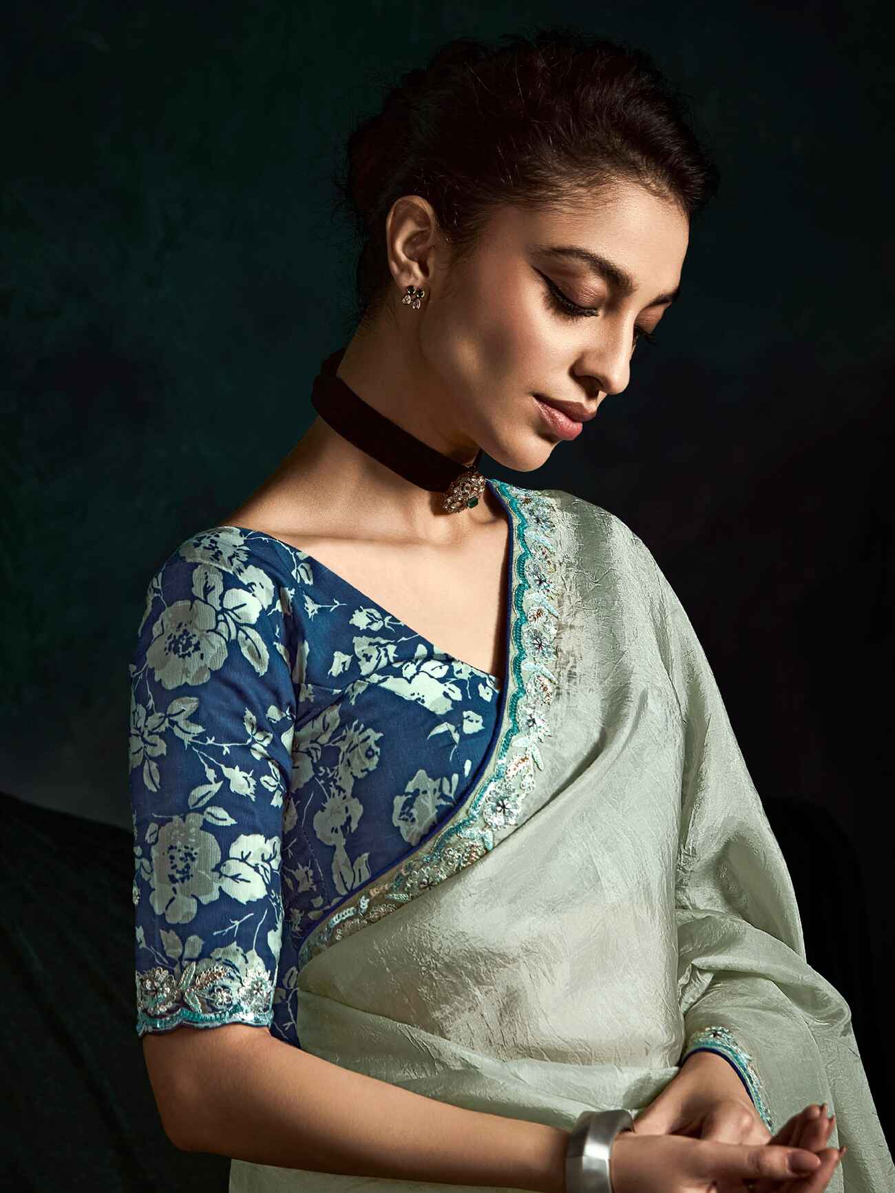 Lovable Pista Green Tissue Silk Festival Wear Saree With Blouse