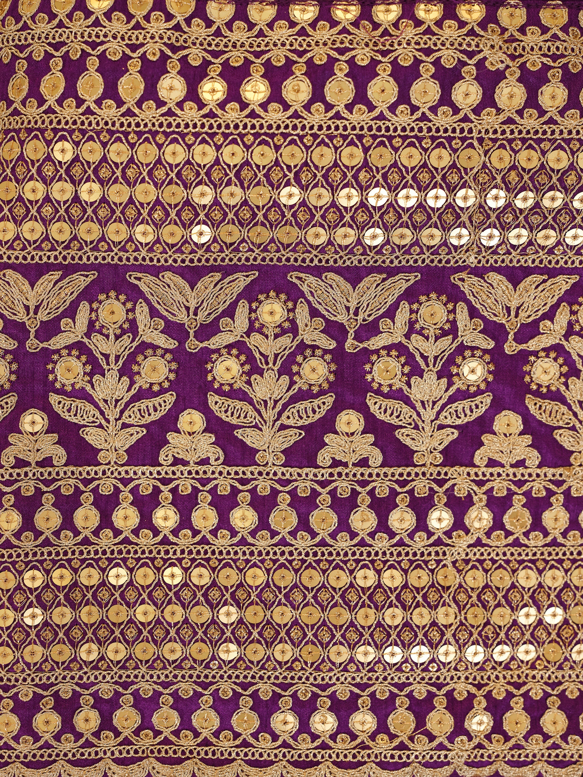 Enchanting Purple Embroidered Georgette Reception Wear Salwar Suit