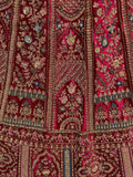 Attractive Rani Pink Velvet Bridal Lehenga Choli With Double Dupatta - Zeel Clothing