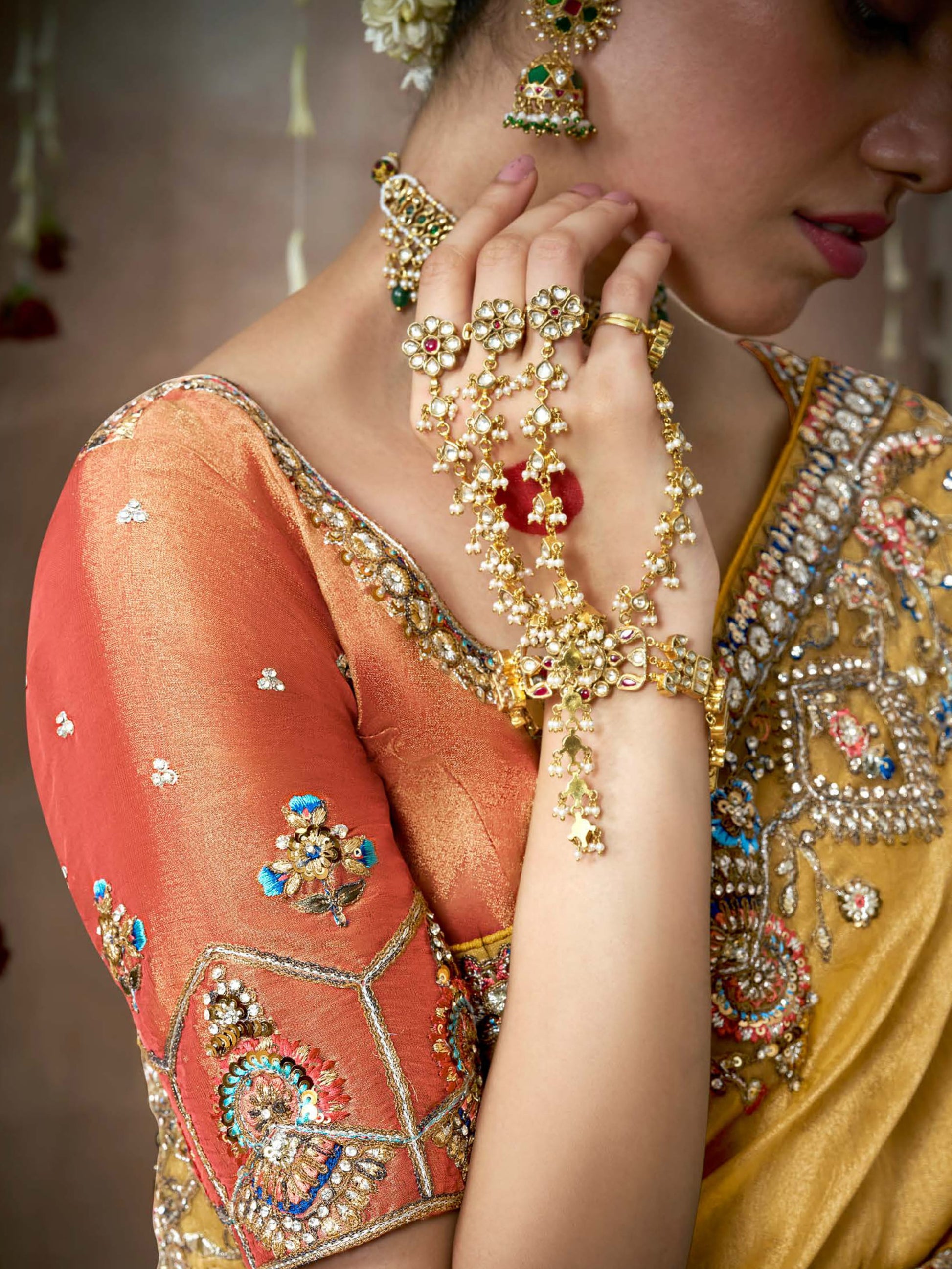 Glamorous Mustard Yellow Silk Haldi Wear Saree With Blouse