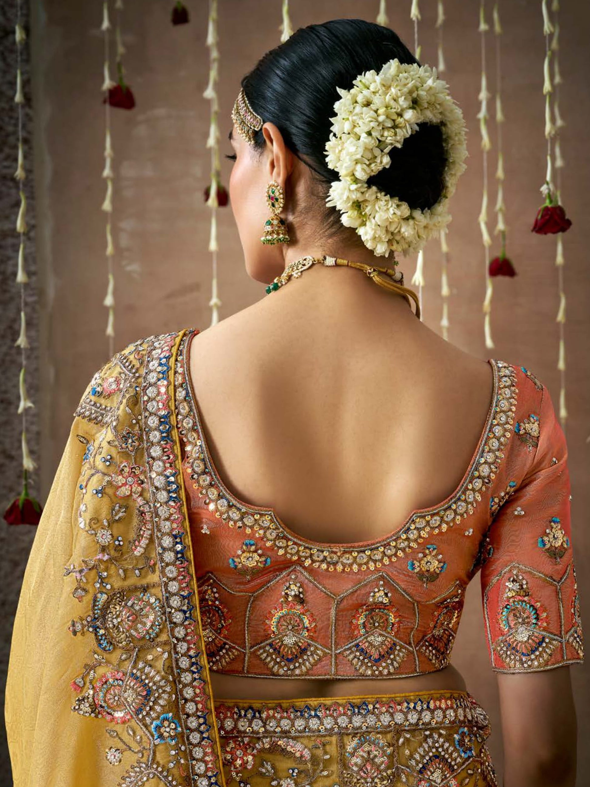 Glamorous Mustard Yellow Silk Haldi Wear Saree With Blouse