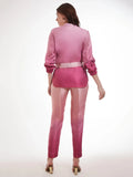 Fantastic Ombre Pink Printed Satin Party Wear Co-Ord Set - Zeel Clothing