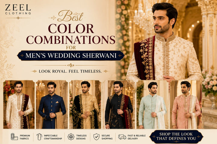 Best Color Combinations for Men's Wedding Sherwani