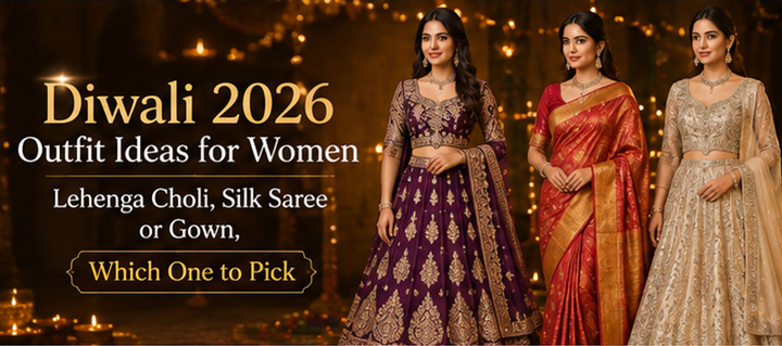 Diwali 2026 Outfit Ideas for Women: Lehenga Choli, Silk Saree or Gown, Which One to Pick