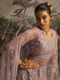 Ravishing Mauve Zarkan Work Net Engagement Wear Lehenga Choli With Dupatta