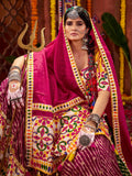 Splendid Multi-Color Thread Embroidery Cotton Navratri Special Lehenga Choli