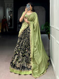 
Graceful Black Kalamkari Silk Wedding Wear Lehenga Choli
