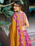 Amazing Pink Foi -Worked Silk Wedding Wear Lehenga Choli With Dupatta