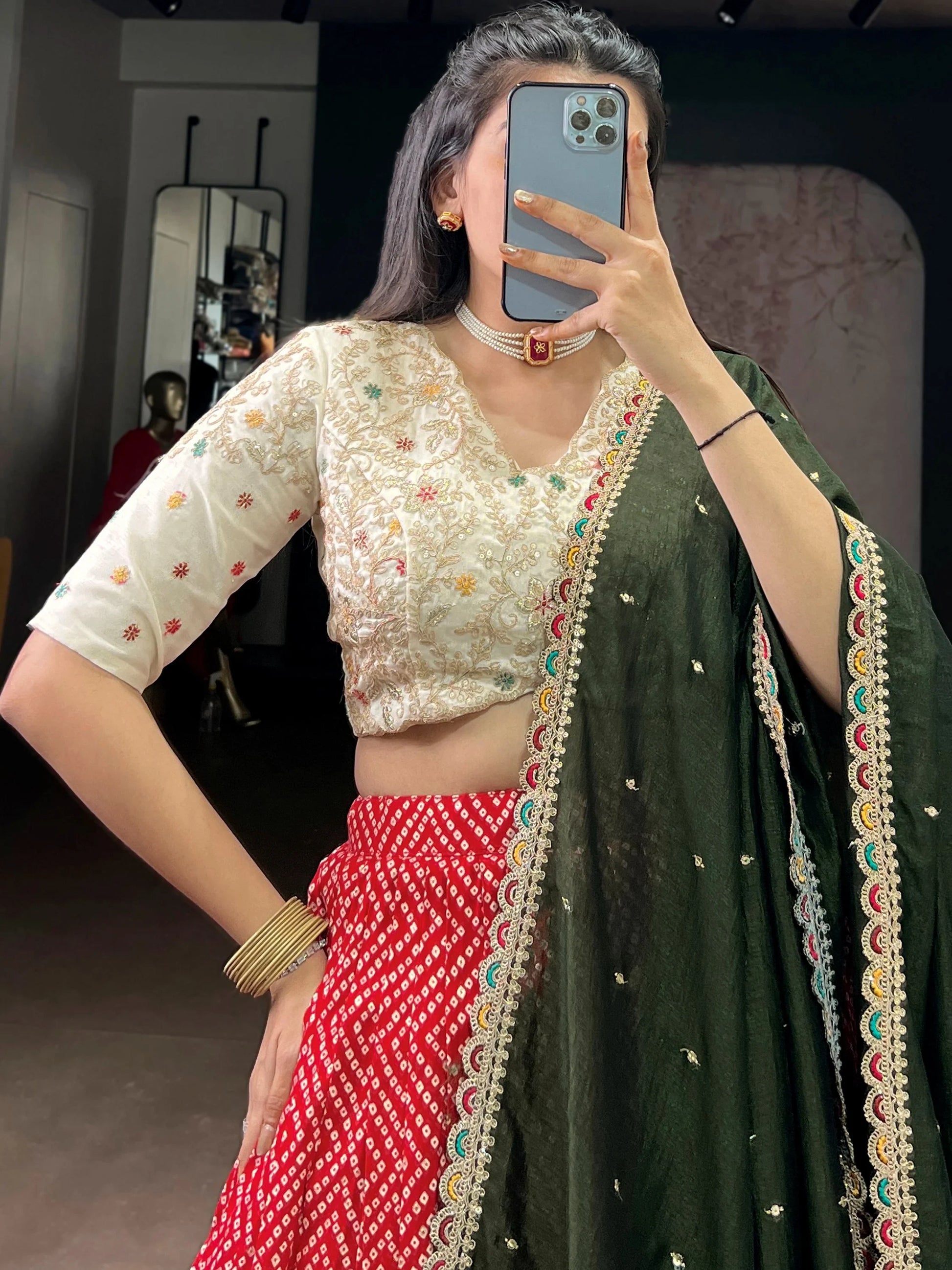 Lovable Red Rayon Wedding Wear Lehenga With Embroidered Blouse