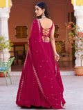 Majestic Rani Pink Thread Embroidery Silk Function Wear Lehenga Choli with Dupatta