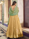 Attractive Yellow Embroidered Silk Festival Wear Lehenga Choli With Dupatta