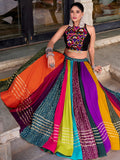 Adorable Multicolor Gota Patti Rayon Navratri Wear Lehenga Choli