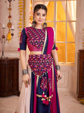 Adorable Multi-Color Lace Border Cotton Traditional Lehenga Choli
