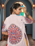 Stunning Multi-Color Rayon Navratri Lehenga Choli With Jacket