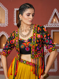 Attractive Multi-Color Navratri Lehenga Choli With Designer Jacket