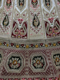 Astonishing Off-White Embroidered Silk Gujaratri Panetar Lehenga Choli