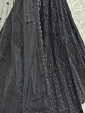 Amazing Black Sequins Net Reception Wear Lehenga Choli