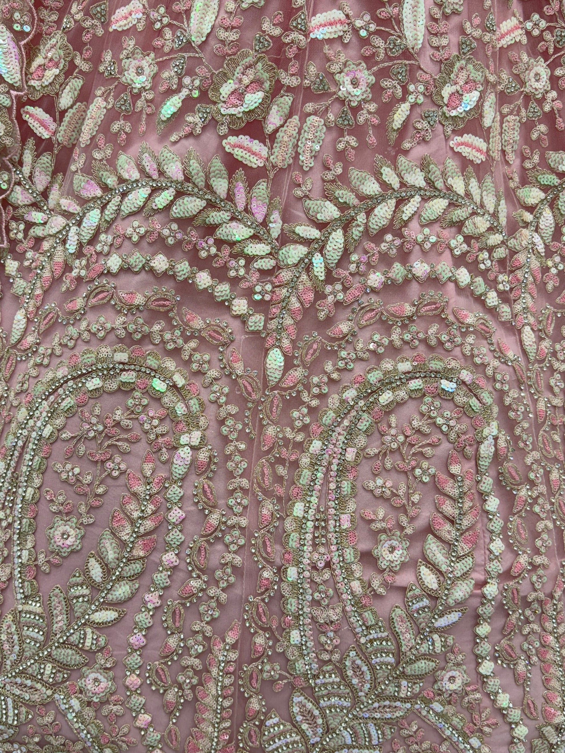 Bewitching Pink Dori Work Net Engagement Wear Lehenga Choli With Dupatta