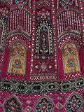 Lavish Pink Multi Thread Work Velvet Bridal Lehenga Choli With Double Dupatta