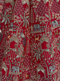 Glamorous Red Dori Embroidery Silk Bridal Lehenga Choli With Double Dupatta