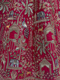 Artistic Pink Sequins Embroidery Silk Bridal Lehenga Choli With Double Dupatta