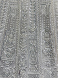 Gorgeous White Moti Work Net Engagement Wear Lehenga Choli With Dupatta