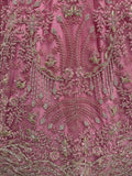 Pretty Pink Dori Embroidery Net Engagement Wear Lehenga Choli With Dupatta