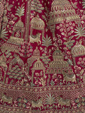 Marvelous Pink Multi Thread Work Silk Bridal Wear Lehenga Choli With Double Dupatta