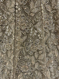 Sparkling Beige Thread Embroidered Net Sangeet Wear Lehenga Choli