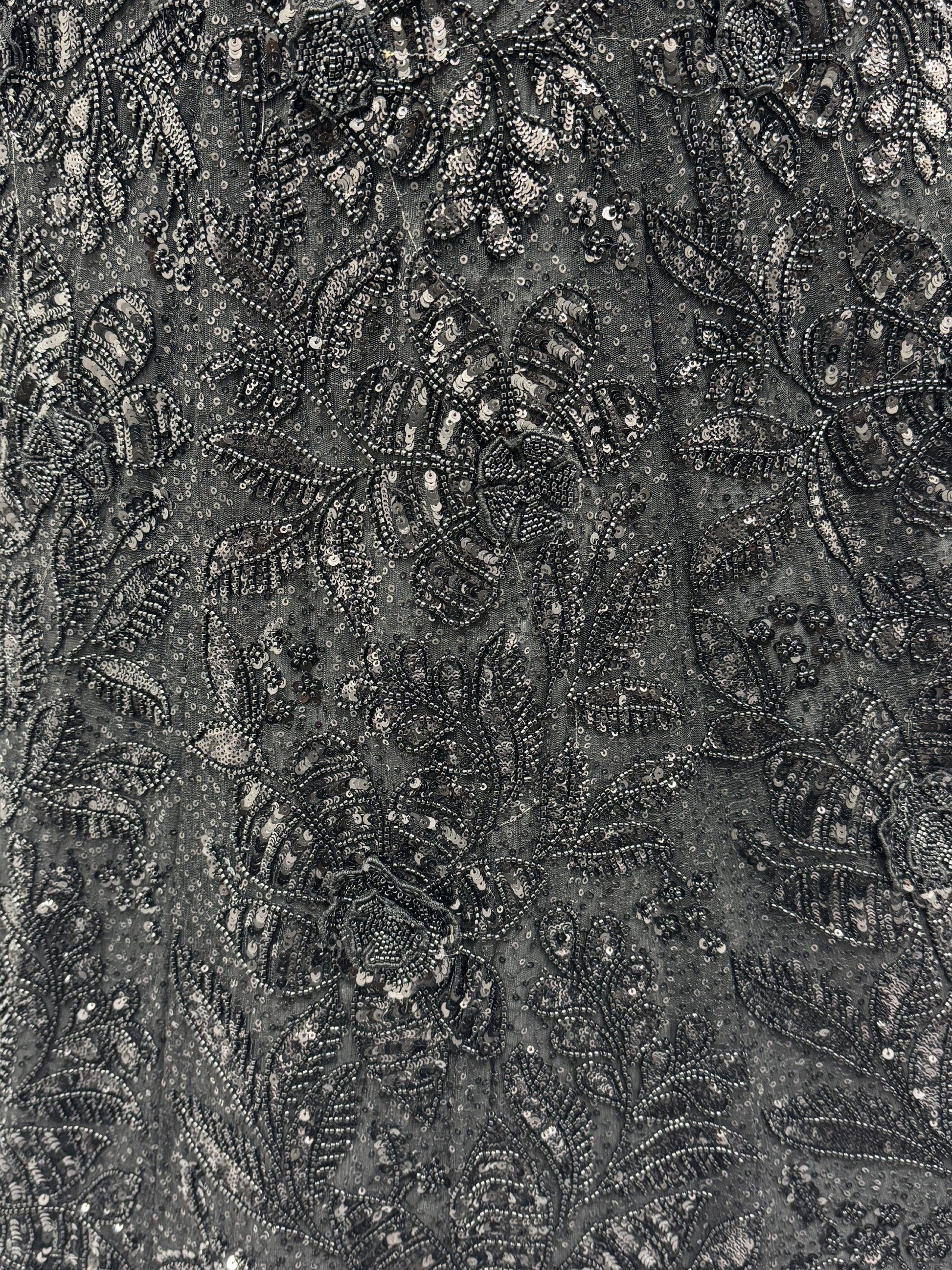 Sensational Black Heavy Embroidered Net Party Wear Lehenga Choli With Dupatta