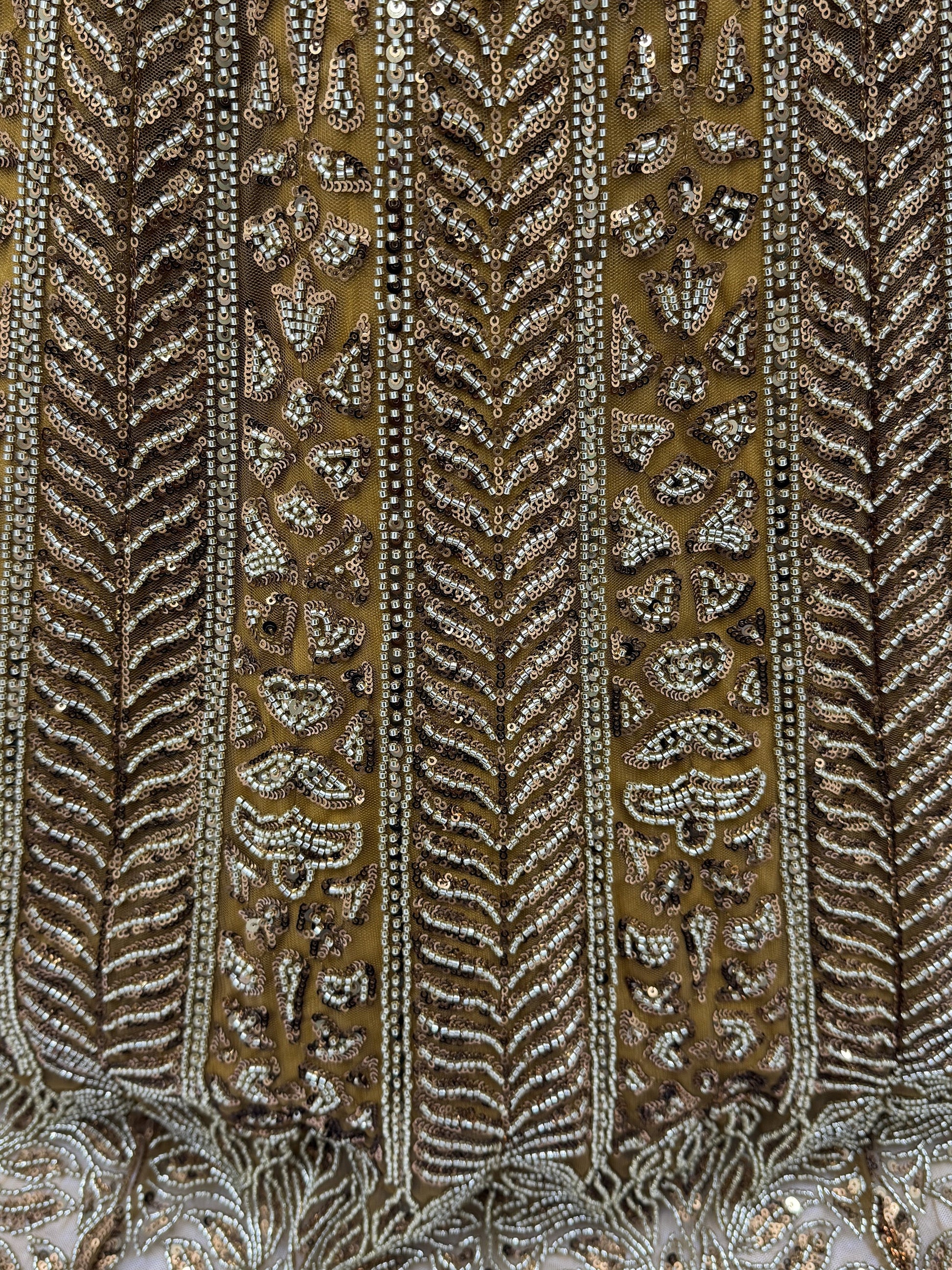 Beautiful Golden Heavy Embroidered Net Bridal Lehenga Choli With Dupatta