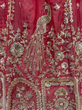 Awesome Dusty Pink Zari Embroidered Silk Bridesmaid Lehenga Choli
