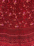 Lovely Red Dori Embroidery Net Bridal Lehenga Choli With Dupatta