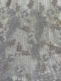Gorgeous Off-White Zari Embroidered Net Wedding Wear Lehenga Choli