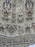 Wonderful Off-White Sequins Work Net Bridesmaid Wear Lehenga Choli With Dupatta