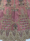 Majestic Dusty Pink Sequin Work Net Reception Wear Lehenga Choli With Dupatta