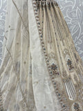 Precious White sequins work Net Wedding Wear Lehenga Choli With Dupatta