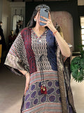 Captivating Multi-Color Mirror Work Viscose Silk Function Wear Kaftan