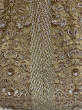 Glowing Beige Embroidery Net Reception Wear Lehenga Choli With Dupatta