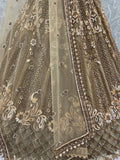 Sparkling Gold Hand Work Net Reception Wear Lehenga Choli With Dupatta
