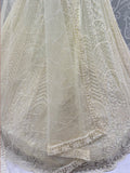 Attractive Off-White Beads Work Net Wedding Wear Lehenga Choli With Dupatta