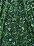 Graceful Green Sequins Net Wedding Wear Lehenga Choli With Dupatta