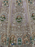 Pretty Pink Handwork Net Wedding Wear Lehenga Choli With Dupatta