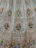 Graceful Mint Green Zari Work Net Wedding Wear Lehenga Choli