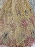 Superb Golden Zari Work Net Reception Wear Lehenga Choli
