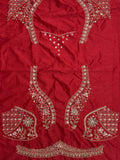 Majestic Red Beads Work Silk Bridal Wear Lehenga Choli